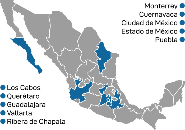 Mapa de ubicaciones